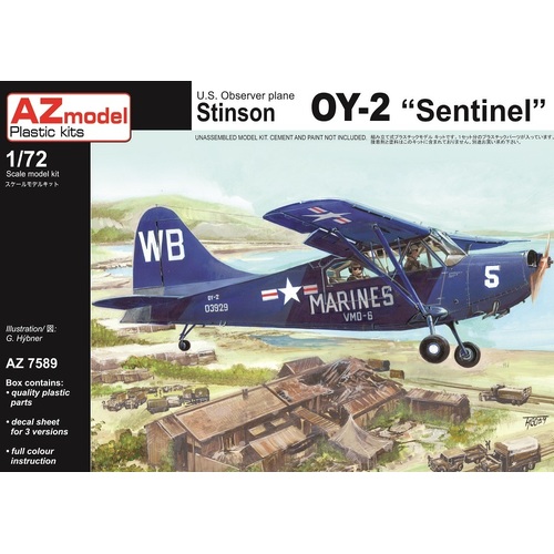 AZ Models 1/72 Stinson OY-2 Sentinel Plastic Model Kit [AZ7589]