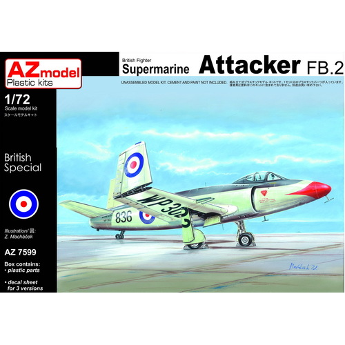 AZ Models 1/72 Supermarine Attacker FB.2  Plastic Model Kit [AZ7599]