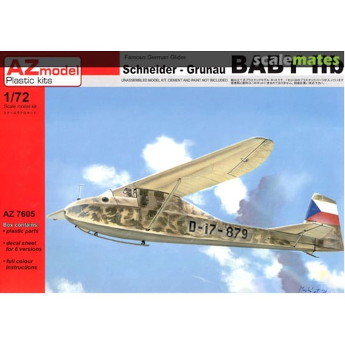 AZ Models 1/72 Grunau BABY IIB Plastic Model Kit [AZ7605]