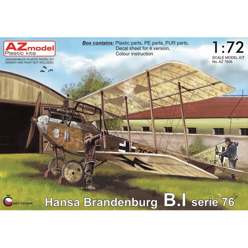 AZ Models 1/72 Hansa Brandenburg B.I serie 76 Plastic Model Kit [AZ7606]