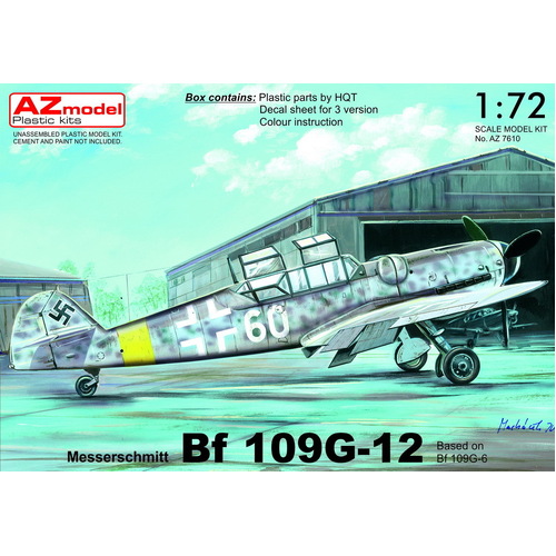 AZ Models 1/72 Bf 109G-12 based on Bf 109G-6 Plastic Model Kit [AZ7610]