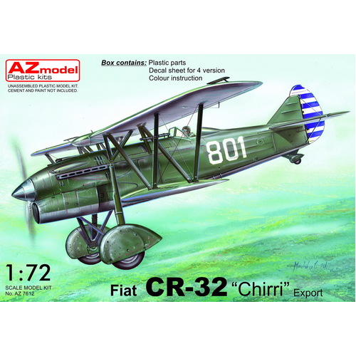 AZ Models 1/72 Fiat CR-32 ChirriExport Plastic Model Kit [AZ7612]