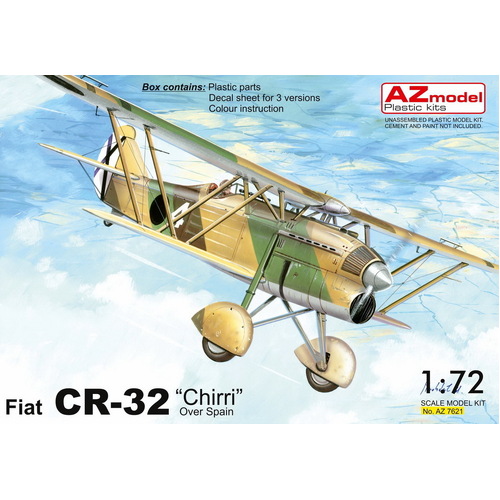 AZ Models 1/72 Fiat CR-32 ChirriOver Spain Plastic Model Kit [AZ7621]