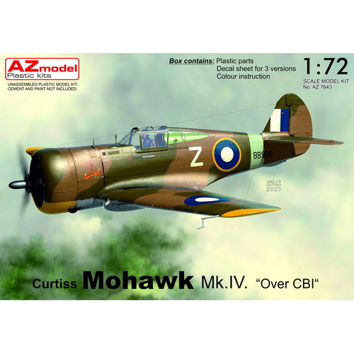 AZ Models 1/72 Mohawk Mk.IV Over CBI Plastic Model Kit [AZ7643]