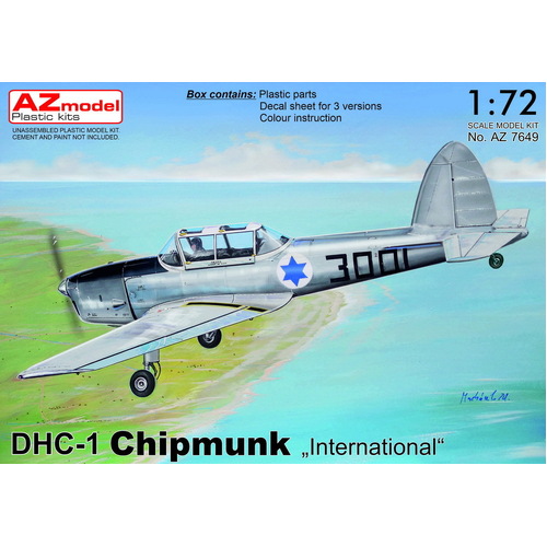 AZ Models 1/72 DHC-1 Chipmunk International Plastic Model Kit [AZ7649]