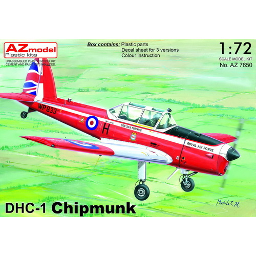 AZ Models 1/72 DHC-1 Chipmunk Plastic Model Kit [AZ7650]