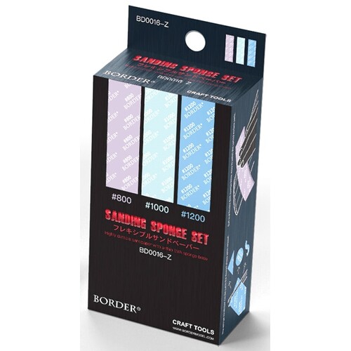 Border Model Sanding Sponge Set 800# 1000# 1200# [BD0016-Z]