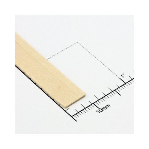 Bud Nosen Timber 1/32" Basswood Strips 3/8" x 24" (36) [3007]