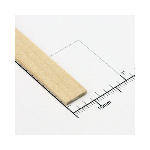 Bud Nosen Timber 1/16" Basswood Strips 3/8" x 24" (28) [3157]