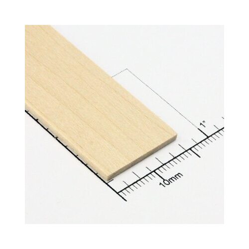 Bud Nosen Timber 1/16" Basswood Strips 3/4" x 24" (15) [3159]