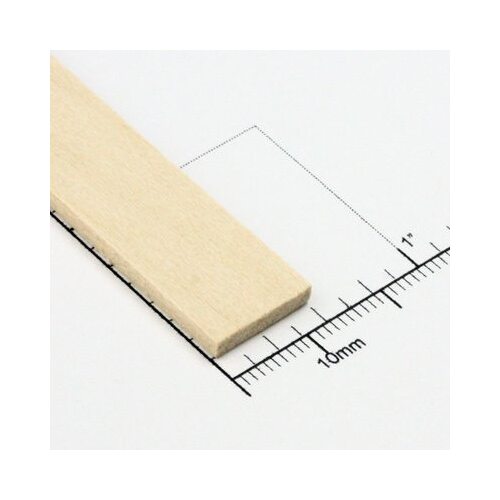 Bud Nosen Timber 3/32" Basswood Strips 1/2" x 24" (24) [3208]