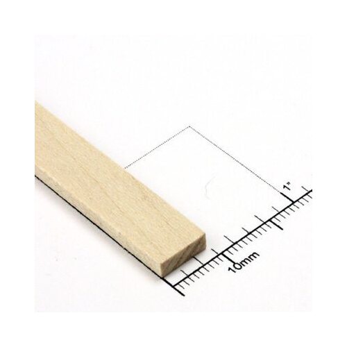 Bud Nosen Timber 1/8" Basswood Strips 3/8" x 24" (20) [3257]