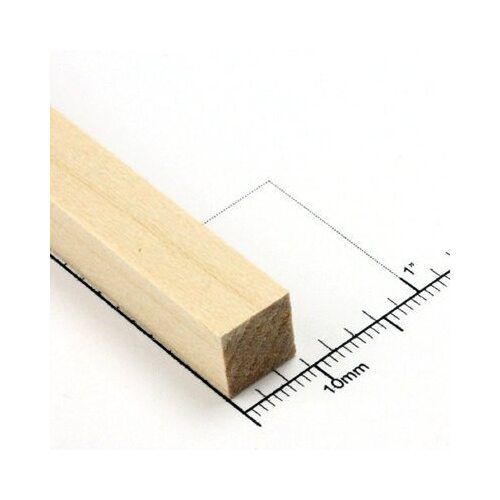 Bud Nosen Timber 3/8" Basswood Strips 3/8" x 24" (15) [3557]