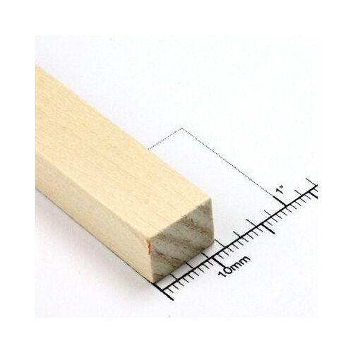 Bud Nosen Timber 3/8" Basswood Strips 1/2" x 24" (12) [3558]