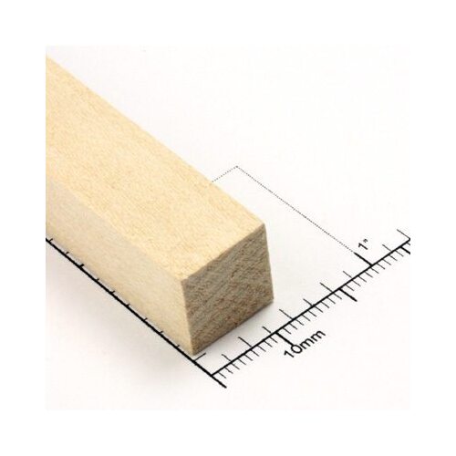 Bud Nosen Timber 1/2" Basswood Strips 1/2" x 24" (10) [3658]