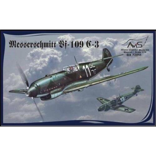 AviS 1/72 Bf-109 C-3 Plastic Model Kit [72011]