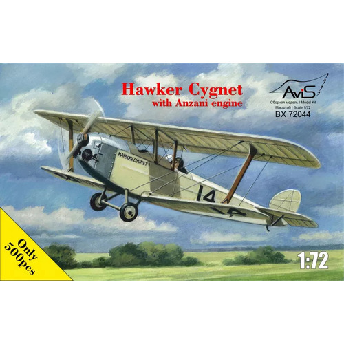 AVIS 1/72 Hawker Cygnet w/Anziani engine Plastic Model Kit [72044]