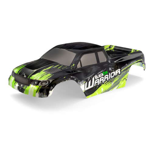 BlackZon Warrior Blackzon Warrior Bodyshell (Black/Green) [540076]