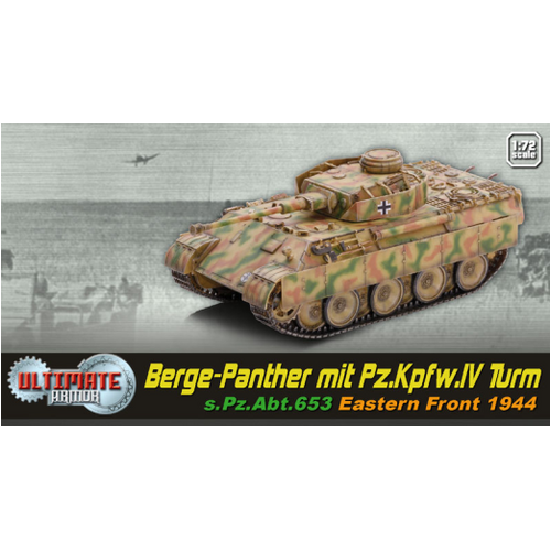 Dragon Armour 60664 1/72 Berge-Panther mit Pz.Kpfw.IV Turm s.Pz.Abt.653 Eastern Front 1944