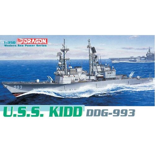 Dragon 1/350 U.S.S. Kidd DDG-993 Plastic Model Kit [1014]