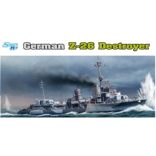 Dragon 1/350 GERMAN Z-26 DESTROYER (SMART KIT) [1064]