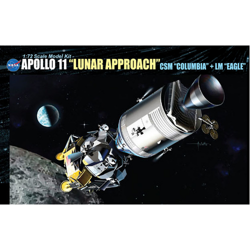 Dragon 1/72 Apollo 11 "Lunar Approach" CSM "Columbia" + LM "Eagle" Plastic Model Kit [11001]