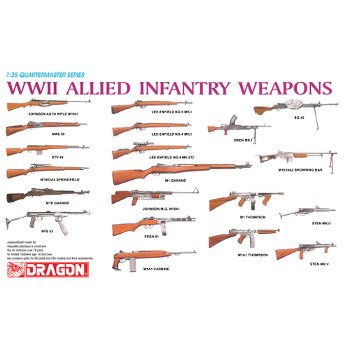 Dragon 1/35 WWII ALLIED INFANTRY WEAPONS [3815]