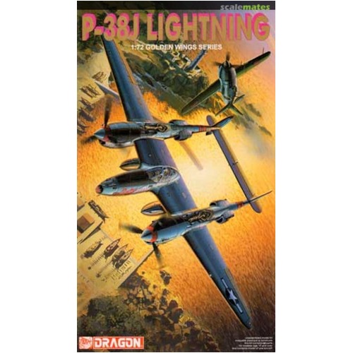 Dragon 1/72 P-38J Lightning Plastic Model Kit [5018]