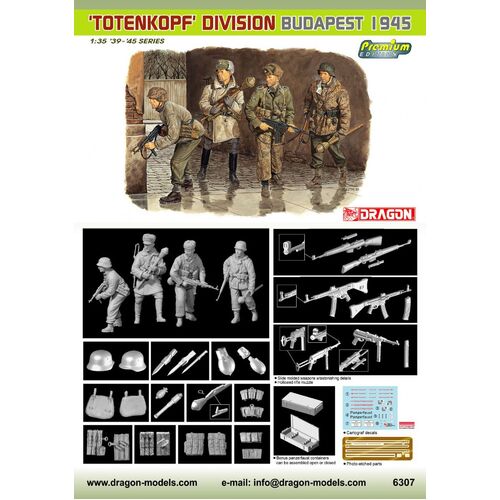 Dragon 1/35 Totenkopf Division (Budepest 1945) Plastic Model Kit