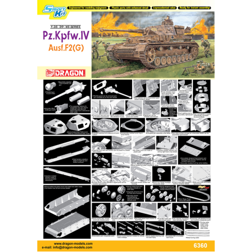 Dragon 1/35 Pz.Kpfw.IV Ausf.F2(G) (Smart Kit) [6360]