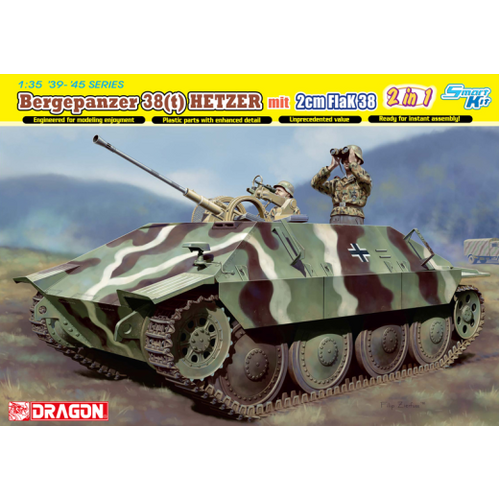 Dragon 1/35 Jagdpanzer 38 mit 2cm FlaK 38 Plastic Model Kit[6399]