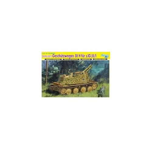 Dragon 1/35 Sd.Kfz.138/1 Geschutzwagen 38 H fur s.IG.33/1 Plastic Model Kit [6470]