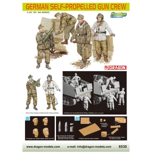 Dragon 1/35 German Self-Propelled Gun Crew Plastic Model Kit