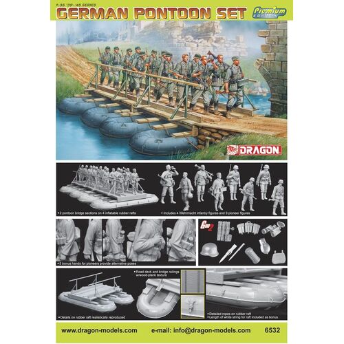 Dragon 1/35 German Pontoon Set (Premium) Plastic Model Kit