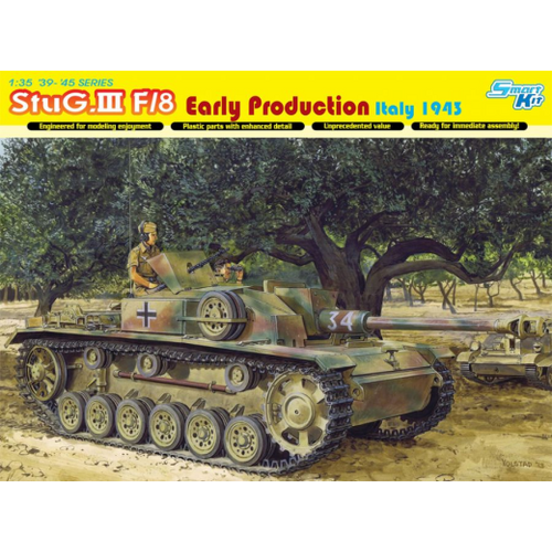 Dragon 1/35 StuG.III Ausf.F/8 Early Production Italy 1943 (Smart Kit) Plastic Model Kit [6620]