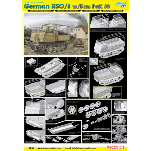 Dragon 1/35 RSO/03 w/5cm PaK 38 Plastic Model Kit [6684]