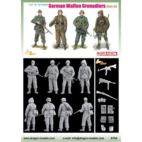 Dragon 1/35 German Waffen Grenadiers 1944-45 *4 Figures* - (Pending Reproduction) [6704]