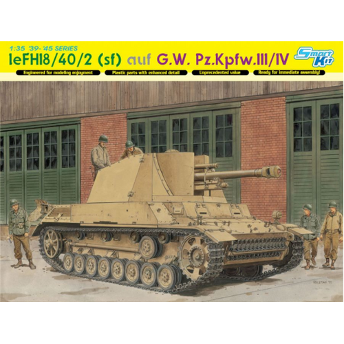 Dragon 1/35 leFH18/40/2 (Sfl) auf G.W.Pz.Kpfw.III/IV (Smart Kit) [6710]