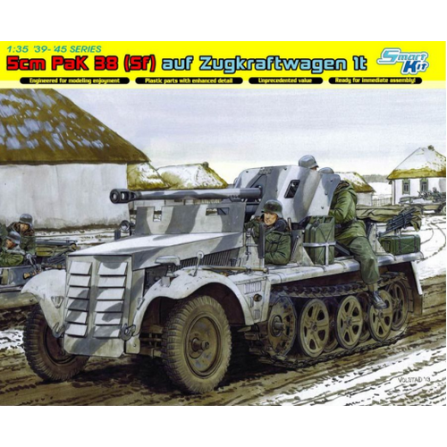 Dragon 1/35 5cm PaK 38 auf ZUGKRAFTEAGEN 1t (SMART KIT) [6719]