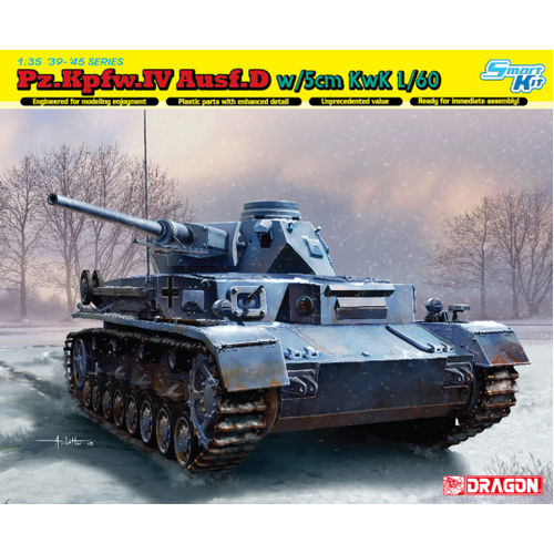 Dragon 1/35 Pz.Kpfw.IV Ausf.D w/5cm L/60 (Smart Kit) [6736]