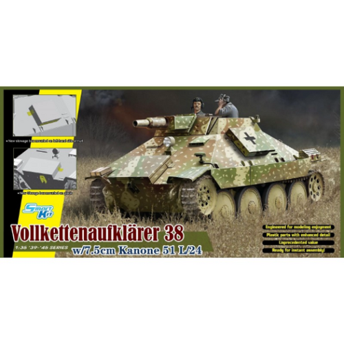 Dragon 1/35 Vollkettenaufklaerer 38 w/7.5cm Kanone 51 L/24 Plastic Model Kit[6815]