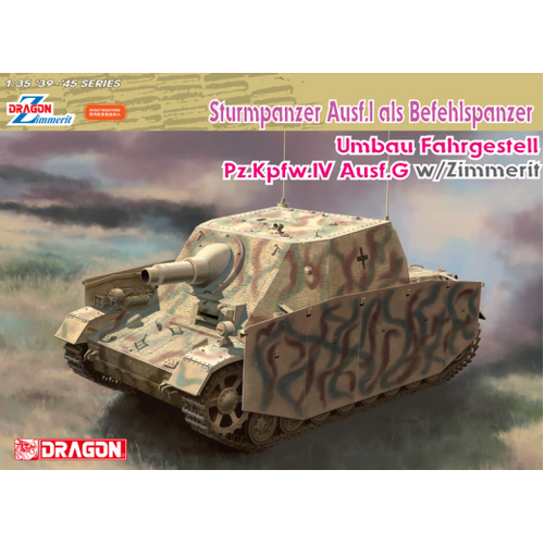 Dragon 1/35 Sturmpanzer Ausf.l als Befehlspanzer w/Zimmerit [6819]