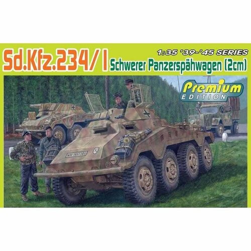 Dragon 1/35 Sd.Kfz.234/1 schwerer Panzerspahwagen (2cm) Premium Edition Plastic Model Kit