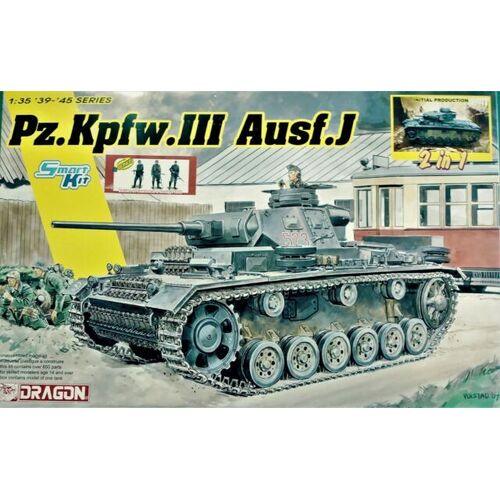 Dragon 1/35 Pz.Kpfw.III Ausf.J Initial Production / Early Production (2 in 1) Model Kit [6954]