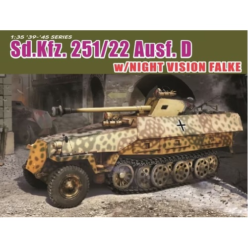 Dragon 1/35 Sd.Kfz.251/22 w/ Night Vision Falke Plastic Model Kit