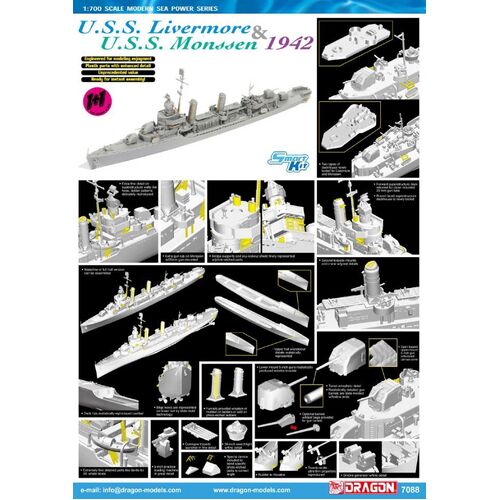 Dragon 1/700 USS LIVERMORE /MONSSE [7088]