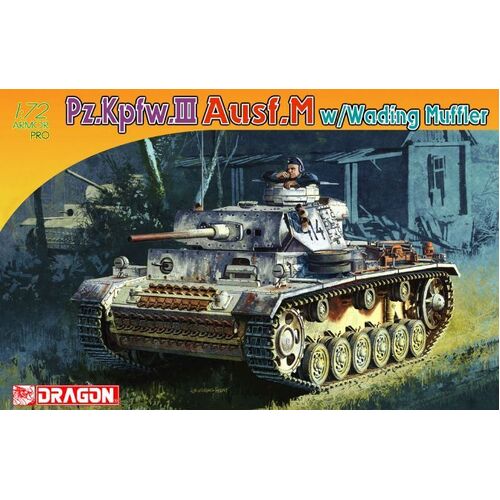 Dragon 1/72 Pz.Kpfw.III Ausf.M w/WADING MUFFLER [7290]