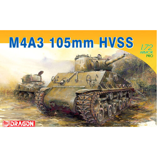 Dragon 1/72 M4A3 105mm HVSS Plastic Model Kit [7313]