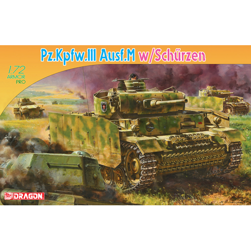 Dragon 1/72 Pz.Kpfw.III Ausf.M w/SCHURZEN [7323]