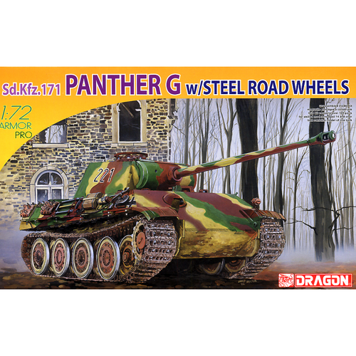 Dragon 1/72 Sd.Kfz.171 Panther G w/Steel Road Wheels Plastic Model Kit [7339]